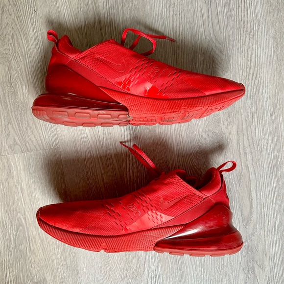 Nike Air Max 270 GS University Red Sneakers with Jelly Plastic Heels - Picture 3 of 11